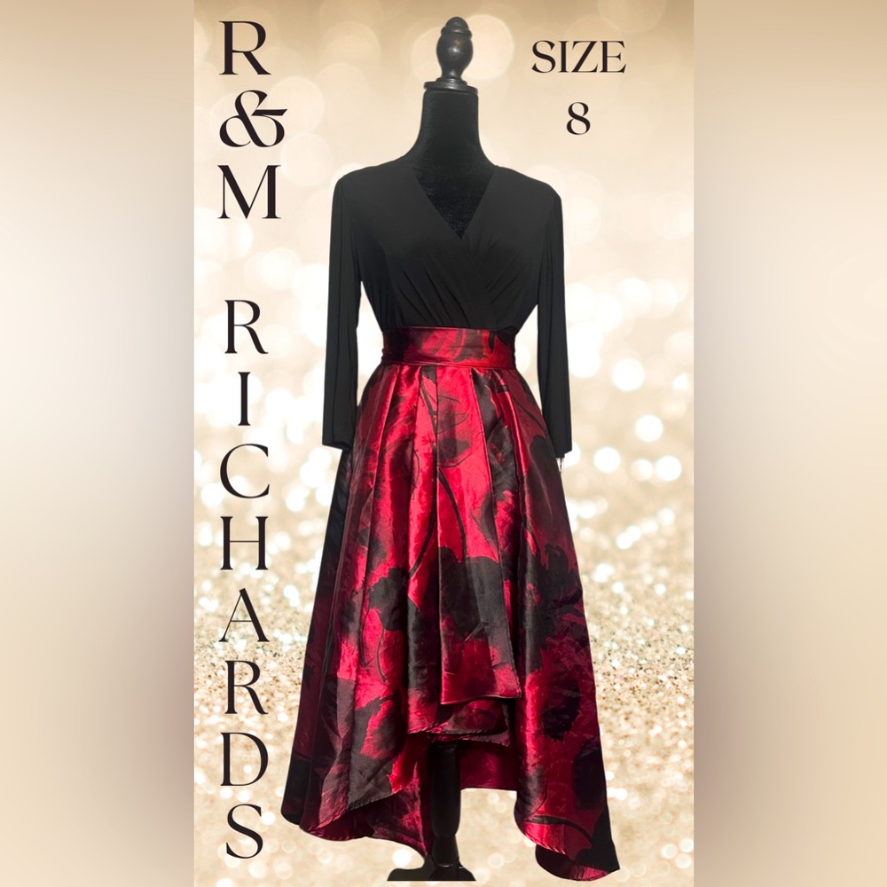 ✨Elegant High-Low Formal Dress with Adjustable Belt✨